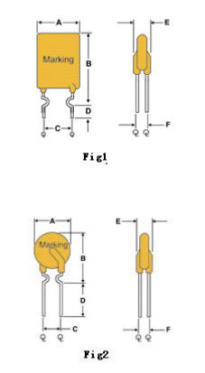 75A 72v Resettable Thermal Fuse Pptc Thermistor For Communication Equipment