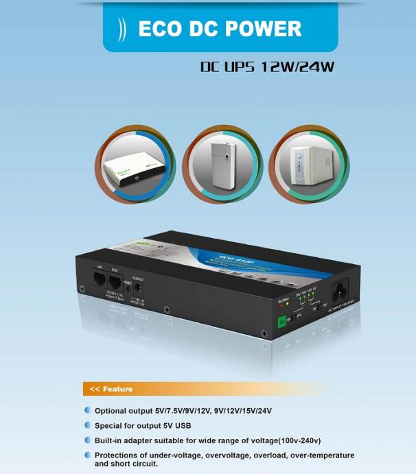 ECO Mini Uninterruptible Power System 100V-240V 5Ah-100Ah