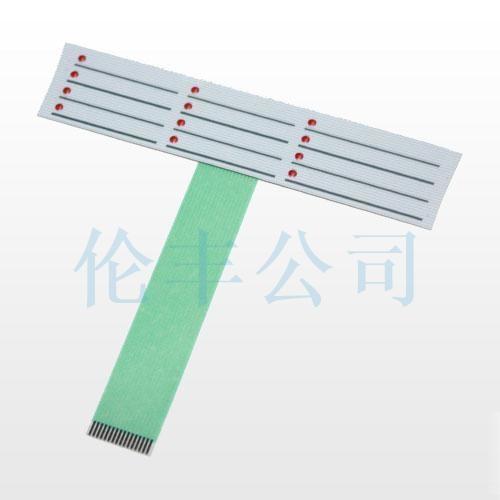 PC Adhesive Contact Resistance 100Ω Backlight Keypad Membrane Switch Operating