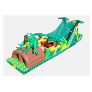 Digital Painting Large Bouncy Obstacle Course , Inflatable Combo Bouncer Dual