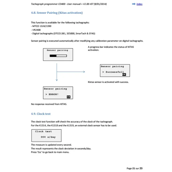FOR CD400 PROGRAMMER AUTOMATIC TACHOGRAPH TRUCK TACHO PROGRAMMER TOOL KIT TACHOGRAPH TRUCK TACHO TOOL