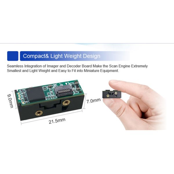 Arduino Raspibeery Pi Barcode Scanner Module Mini CMOS Laser 650nm 1D 2D