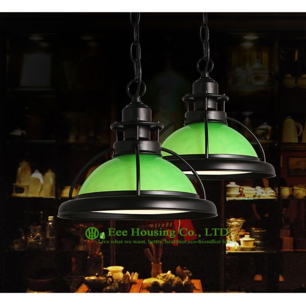 Made In China Elegant Residential Pendant Lighting Iron Chain Colorful Lampshade