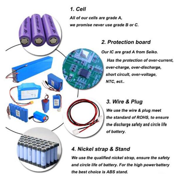 Rechargeable Lithium Ion Electric Bicycle Lithium Battery Phylion Akku Xh25910j With BMS