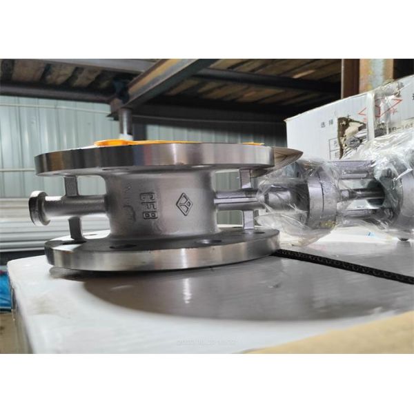 Triple Eccentric Stainless Steel Flanged Butterfly Valve Metal Seal