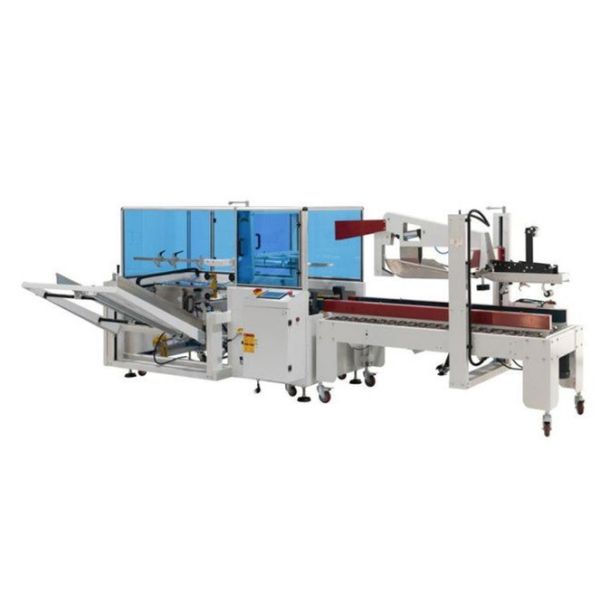 Automatic Carton Sealing Machine Bottom Taping Corrugated Carton Box Making Machine