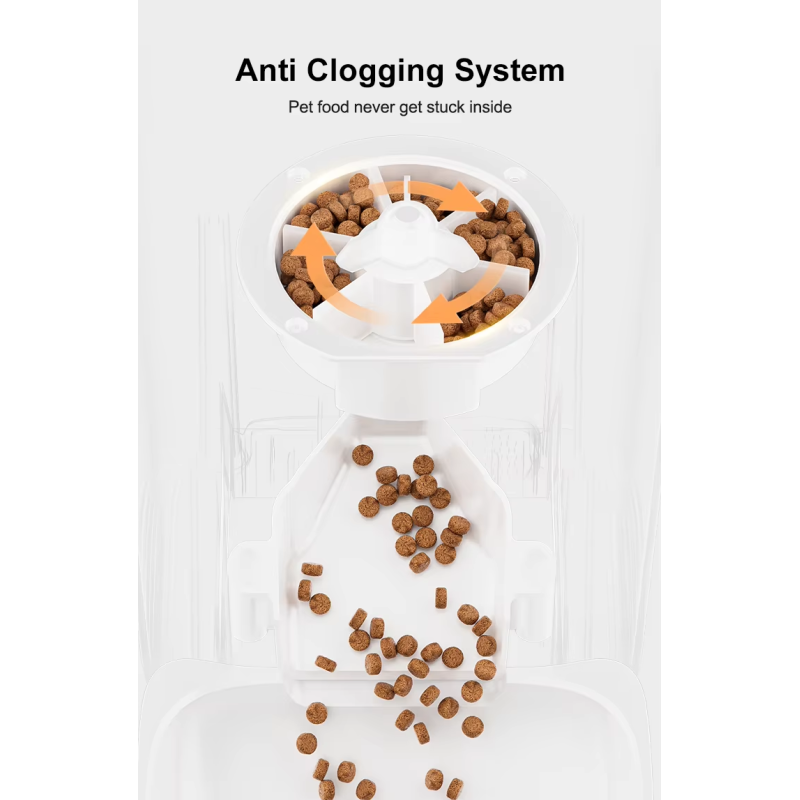 Customizable 3L Intelligent Automatic Eco-Friendly Plastic Waterproof IPX5 Pet Feeder Modern Timed Quantitative Dog/Cat Food