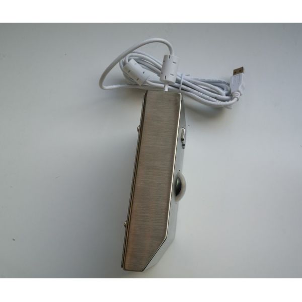 Stand Alone IP65 Metal Small Trackball Mouse , Bluetooth Trackball Mouse With EMC Cable