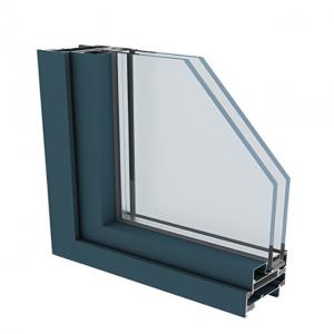 Buy cheap 55 Series Tempered Glass Casement Window Profiles Aluminium Swing Window Frame Profile product
