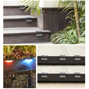 IP65 Waterproof Solar Landscape Fence Led Lights Constantly Bright