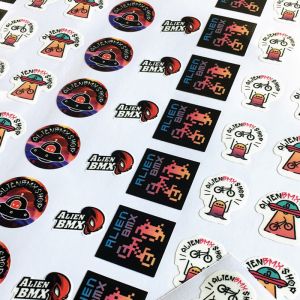 Buy cheap Customized Plastic Adhesive Labels Antistatic Support Thickness Customization product