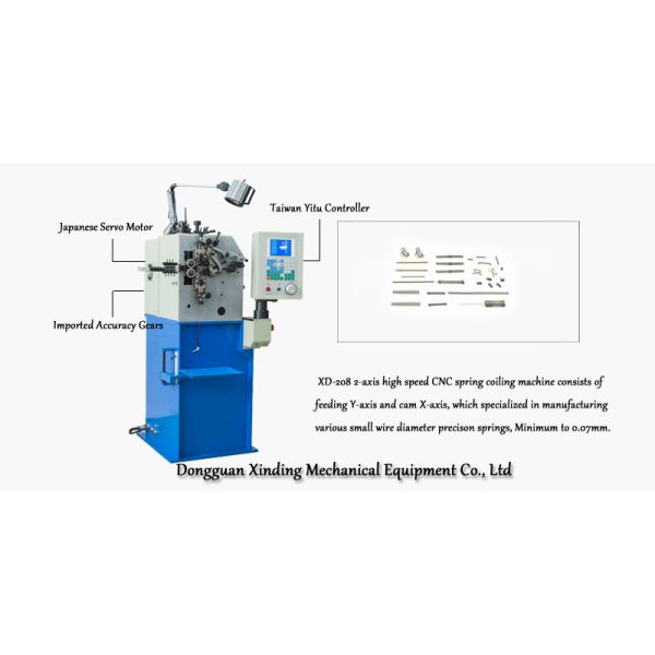 XD-208 High Speed Spring Coiler Manufactures Various Small Spring Within 0.8mm