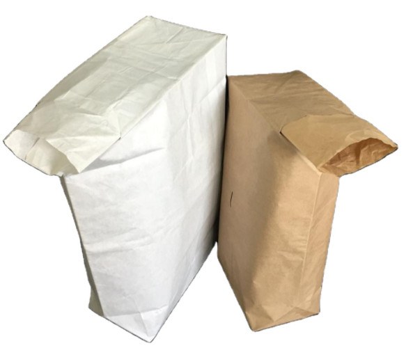 Bleached PP Laminated Kraft Paper Bag PLA 3 Layers Woven Polypropylene 25Kg