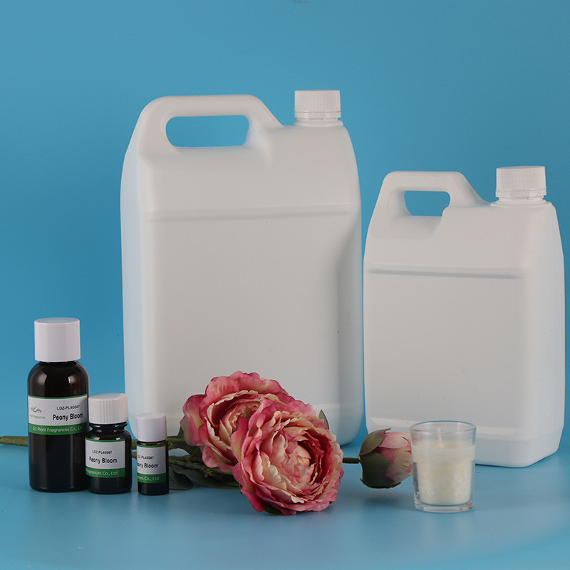 Heat Resistant Peony Bloom Essential Liquid Oil Scented Candle