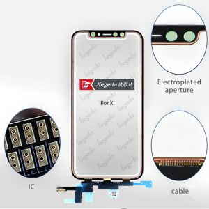 Bulk LCD Iphone X Digitizer Display Front Glass Replacement