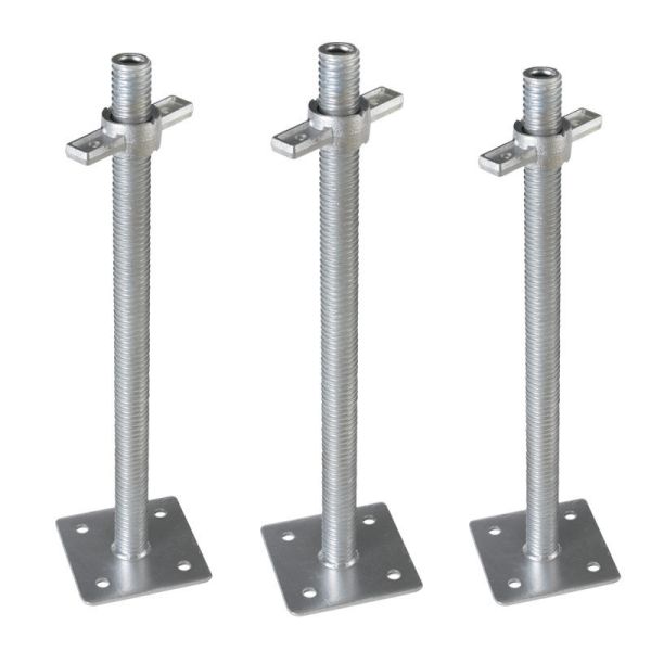 Adjustable Galvanized Frame Scaffolding Jack Base Scaffolding Screw Jack