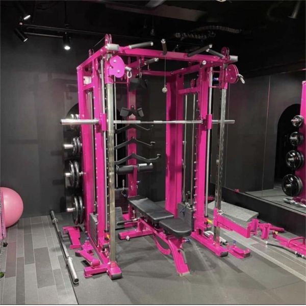 Commercial All-in-One Functional Trainer Unisex Multi-Functional Smith Machine Home Gym Exercise Fitness Strength Training Rack