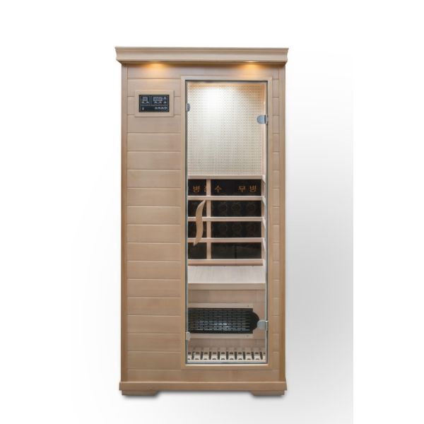 High Quality Computer Control Panel Detox Sweating Sauna Room Solid Wood Infrared Sauna Room Bath Box Household