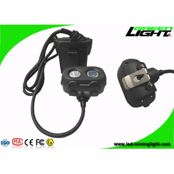 High Illumination LED Mining Light IP68 Dual Beam Safety Underground Cap Lamp