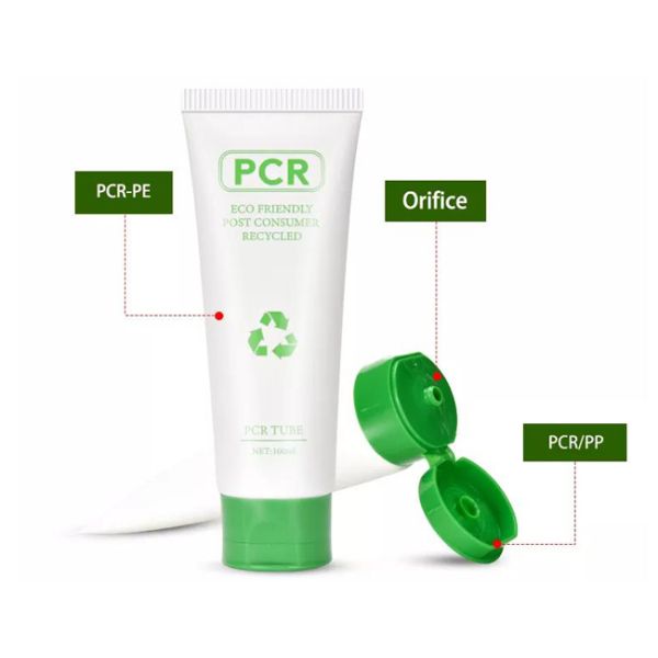 Eco Friendly 3ml-400ml PCR Plastic Cosmetic Tube For Body Scrub Flip Cap