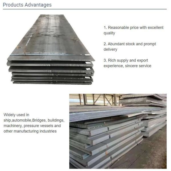 Q235B Q345B Carbon Steel Sheet Plate Hot Rolled A36 SS400 For Construction