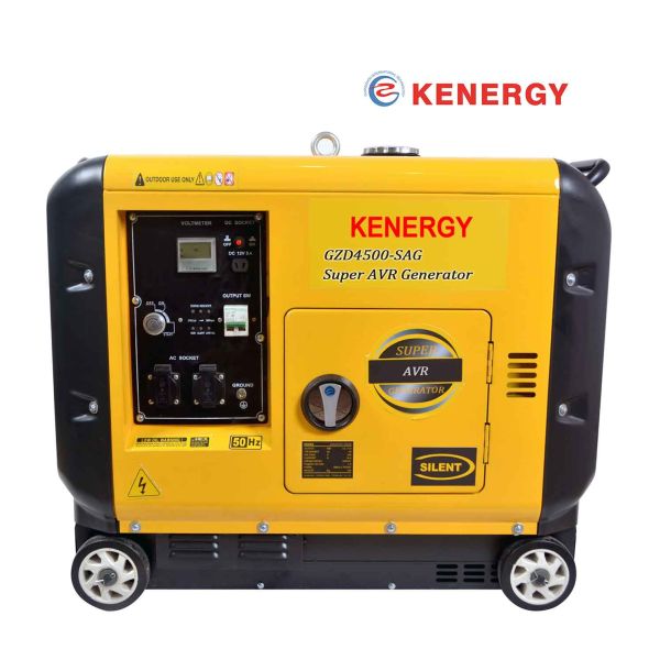 Silent Diesel generator 4500W AVR Variable frequency generator for refrigerator air conditioner fan light household use