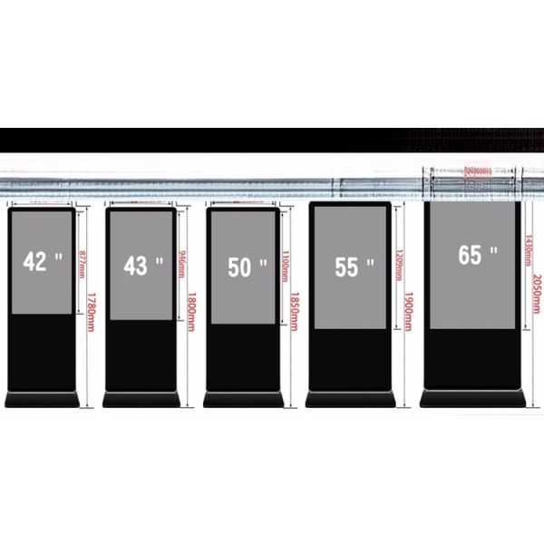 49" inch ground standing monitor touchscreen interactive Computer Android Win10/11 OS OEM ODM