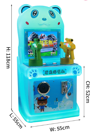 Cute Bear Single Turntable Card Machine Coin-Operated Arcade Game Machine
