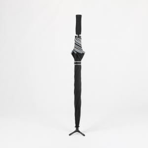 Buy cheap Self Standing Straight Handle Umbrella 21 Inch Black Portable Parapluie With Reflective Stripe product