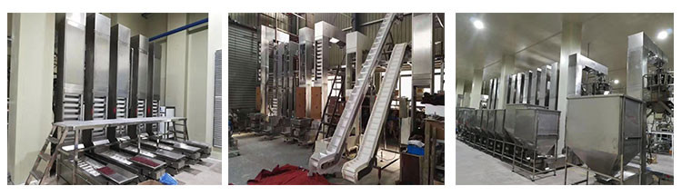 VFD Control Z Bucket Elevator With Storage Hopper