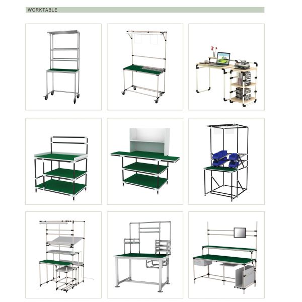 Assemble Lab Furniture ABS Coated Pipe , Lean Pipe System With Full Set Joint