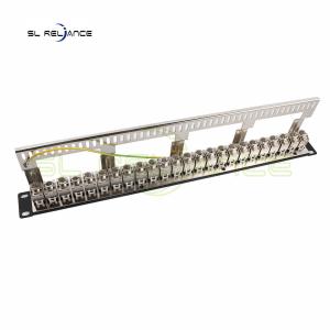 Buy cheap 1U FTP Cat6a 24 Port Patch Panel Cabinet product