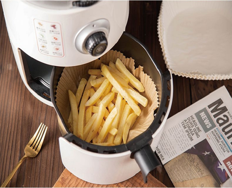 Oilproof Air Fryer Disposable Paper Liner Square Non Stick Insert Parchment Paper Liners