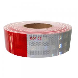 Buy cheap White And Red Dot C2 Reflective Tape Truck Self Adhesive Reflective Tape product
