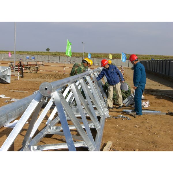 Electric Distribution Steel Frame Substation Structures for Power Switch Yard