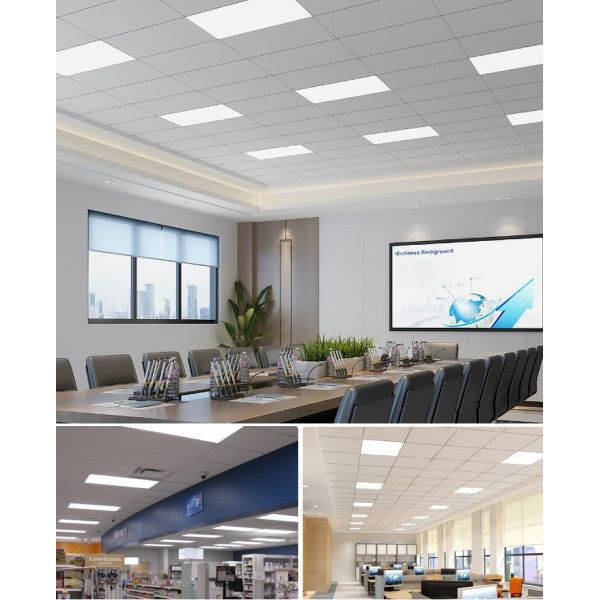 Flickering Free Smart Recessed Slim LED Panel Light , 1 X 2 Led Flat Panel