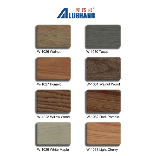 Eco-Friendly Woodgrain Aluminum Composite Panel for Office Facades Outdoor Signage UV-Protected Natural Oak Texture