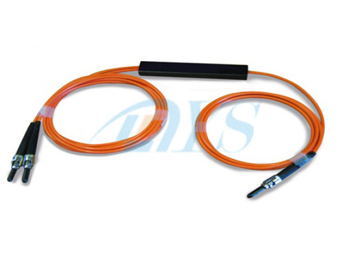1 x 2 ports ST to ST Multimode Optical Fiber Splitter For Data Communication