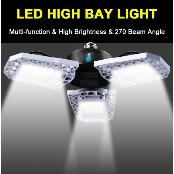 Deformable 60W Triple High Bay Outdoor LED Flood Light