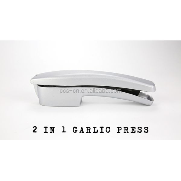 Multifunctional Aluminum 2 In 1 Garlic Press Slice Kitchen Accessories Garlic Chopper Press