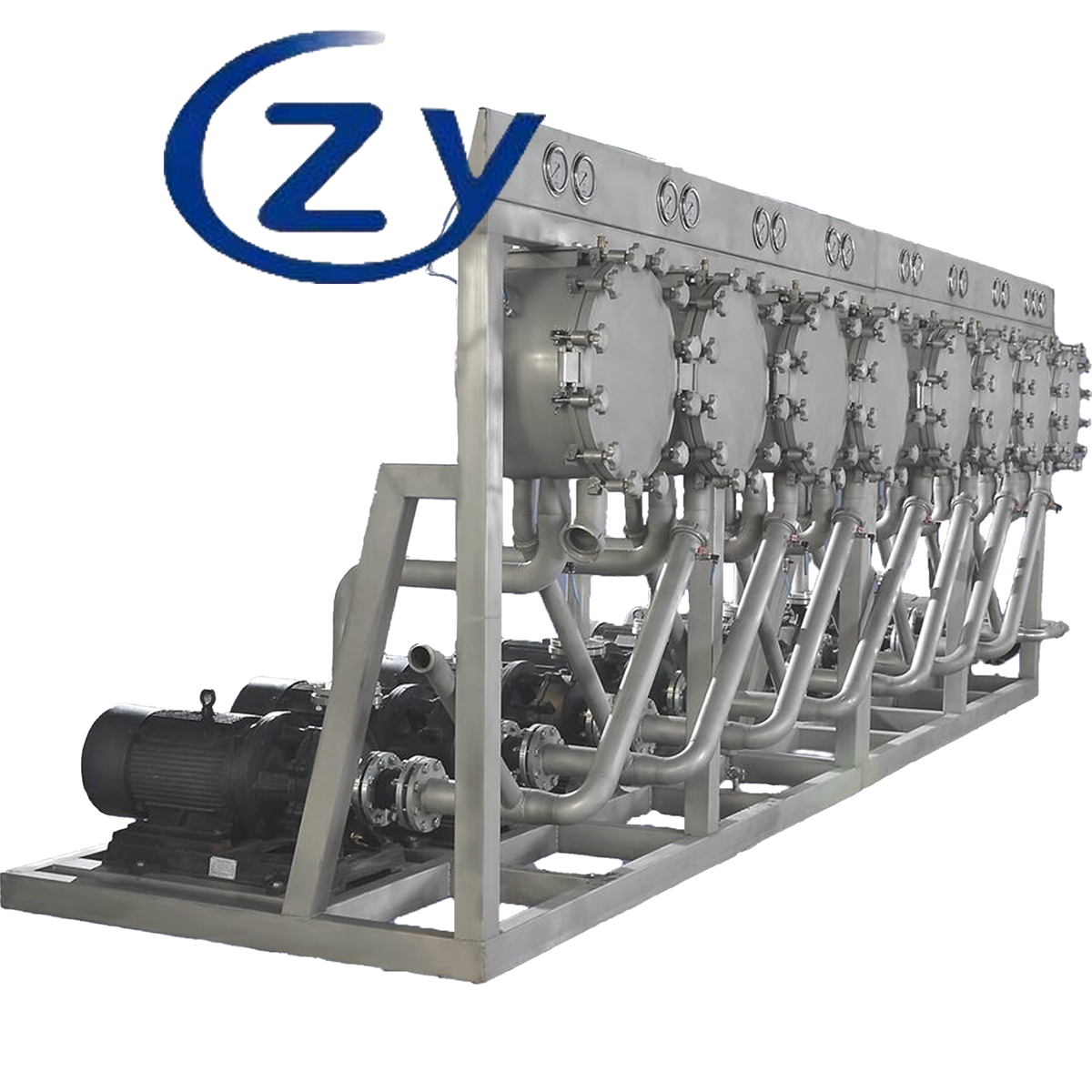 Advanced Multicyclone Device Realizing Multi Stage Series Connection for Complete Starch Refining Process
