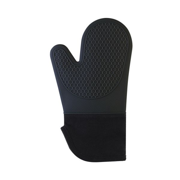Silicone Oven Mitts And Pot Holders Set Heat Resistant To 450℉ Extra Long 15 Inch Professional Silicone Baking Gloves