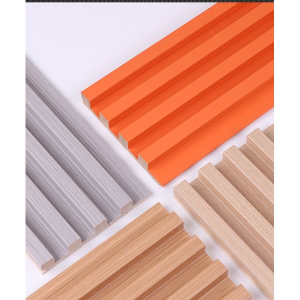 Interior Decorative WPC Wall Panels 3D Solid Wood Grill Panel