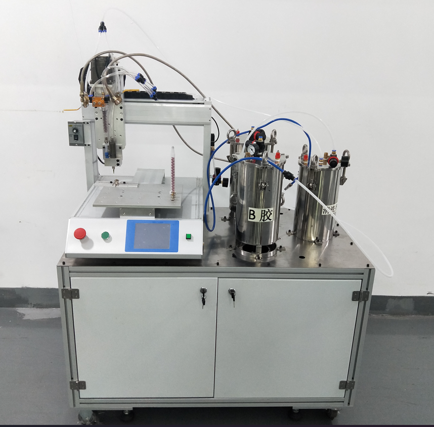 Programmable Epoxy And Hardner Two Components Adhesive Mixing And Potting Machine
