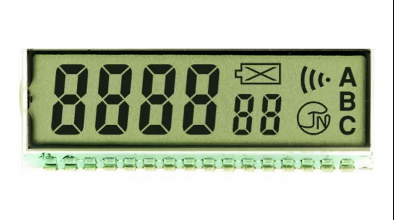 Transmissive Custom Segment LCD Display Module HTN Characters For Electronic Meter