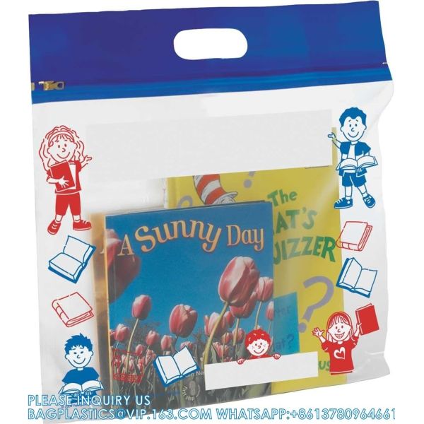 Press And Seal Storage Bags, metal sliderbag, metal zipbags Extra Large Thick Plastic, Classroom Book Bags For Kids