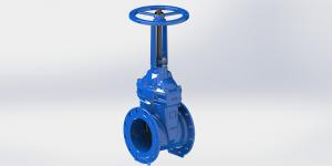 Buy cheap FBE Coated Yoke Water Gate Valve With Rubber Wedge Rising Stem Outside Screw product