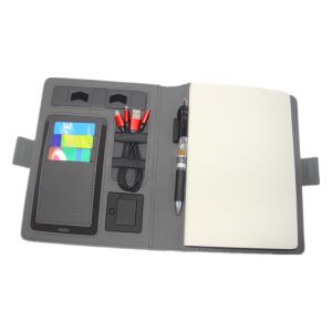 Buy cheap 5W Waterproof Padfolio With Power Bank , Multifunctional Notebook Wireless Charger product