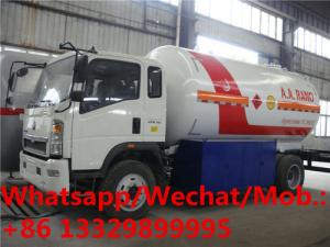 Buy cheap Customized SINO TRUK HOWO 4*2 LHD 10m3 LPG Gas filling Truck with flow-meter for AA RANO from Nigeria, product