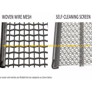 Anti Clogging 1500MPa Crimped Vibrating Screen Mesh